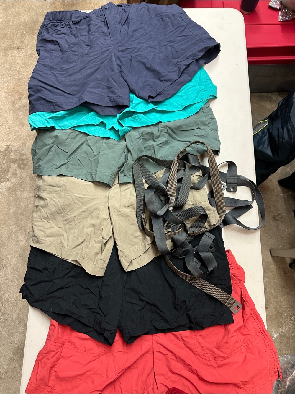 Women’s Athletic Shorts Pack — Navy, Teal, Olive, Khaki, Black & Coral